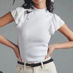 Anthropologie mock neck top Tia